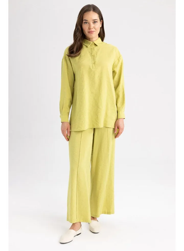 Woman Palazzo Woven Trousers