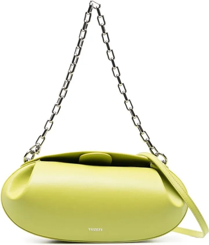 Logo-Print Leather Tote Bag