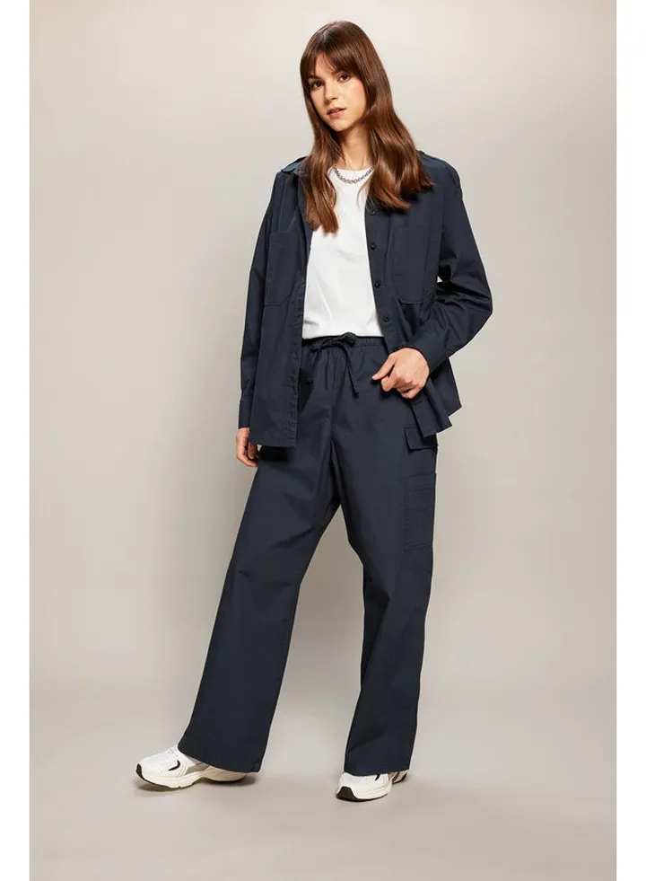 Woman Cargo Fit Woven Trousers