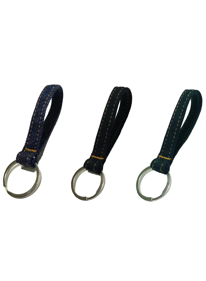 Unisex jeans keychain
