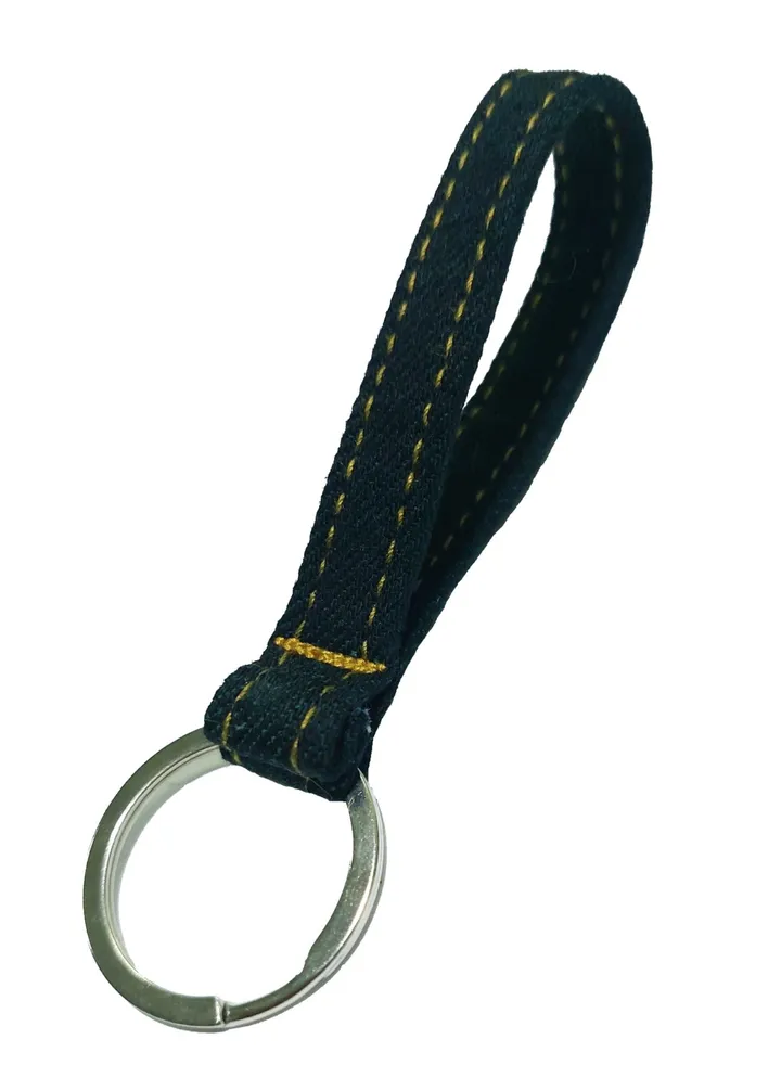 Dark green jeans keychain, 10 pieces