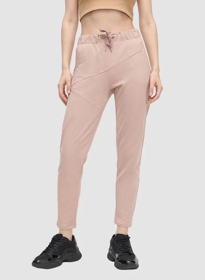 Drawstring Sweatpants Light Pink