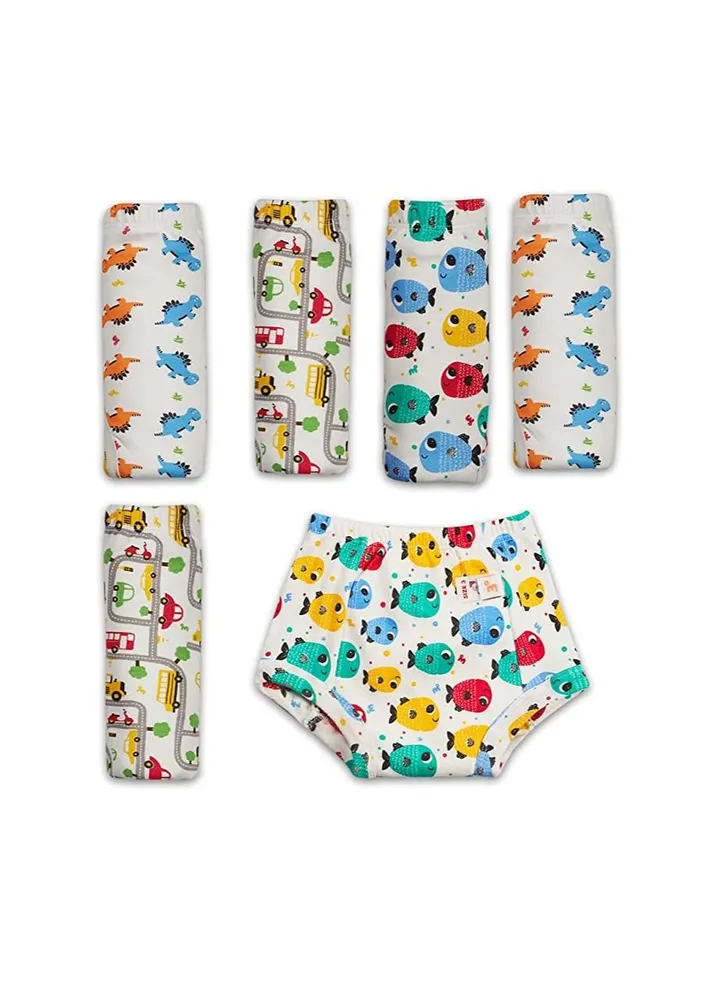 superbottoms Padded Underwear Waterproof Pull up Training Pants for Babies Pull up for Toddler Size 1 (1-2 Years) Striking White