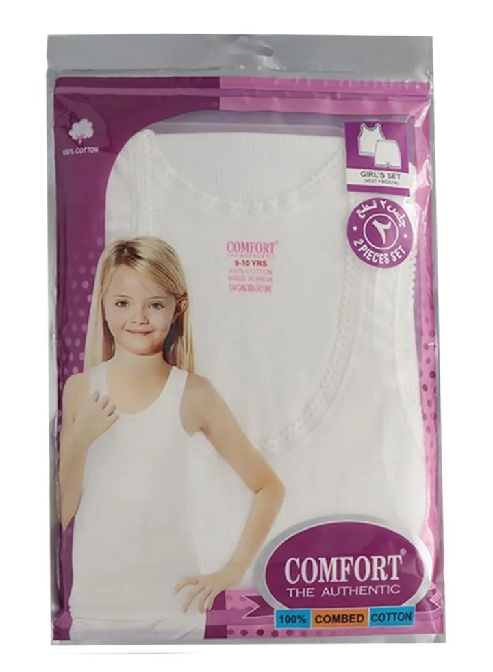 Girls Innerwear Set Vest With Half Pant