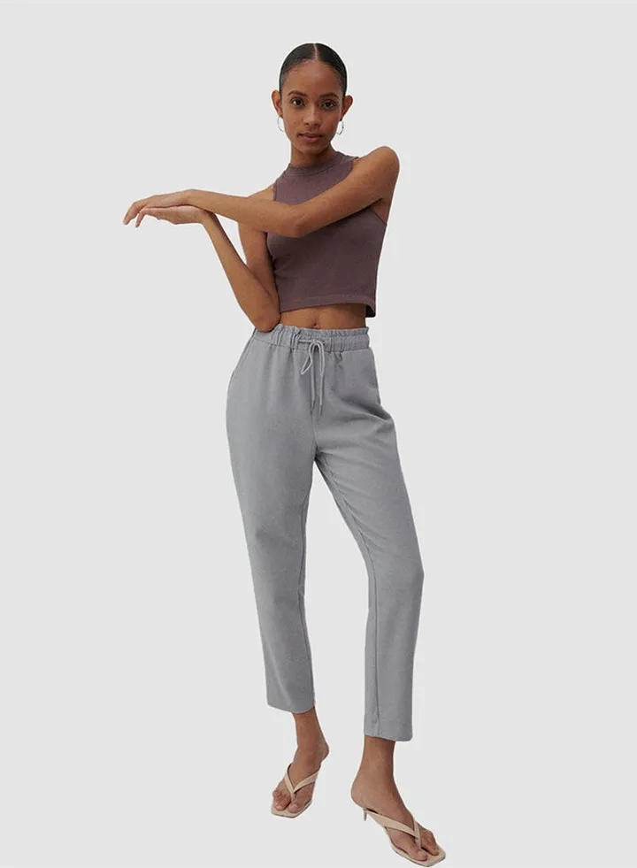 Drawstring Pants Grey