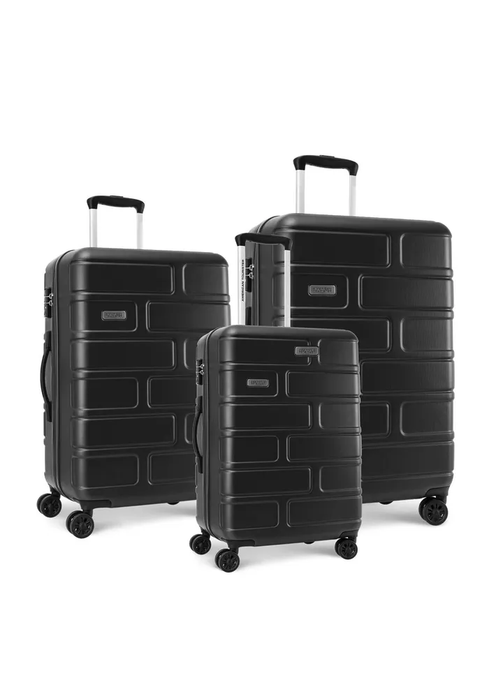 BRICKLANE HARD SPINNER ( 55+66+77) 3 pcs set BLACK WITH TSA LOCK