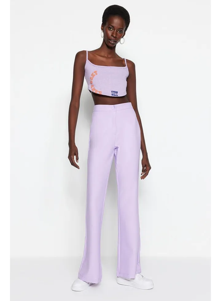 Woman Pants Lilac