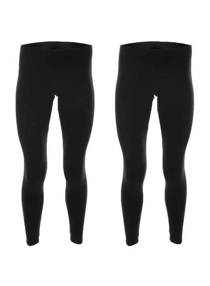 Slim Plain Pants Black