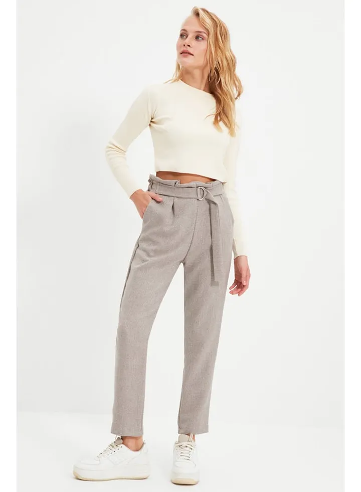 Pants - Gray - Carrot pants