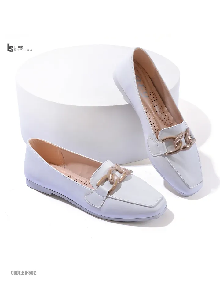 Ballerina Flat Leather With Accessory BN-502