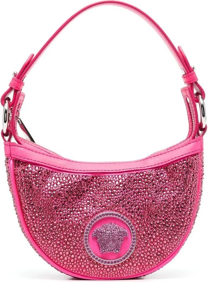 Repeat crystal-embellished shoulder bag