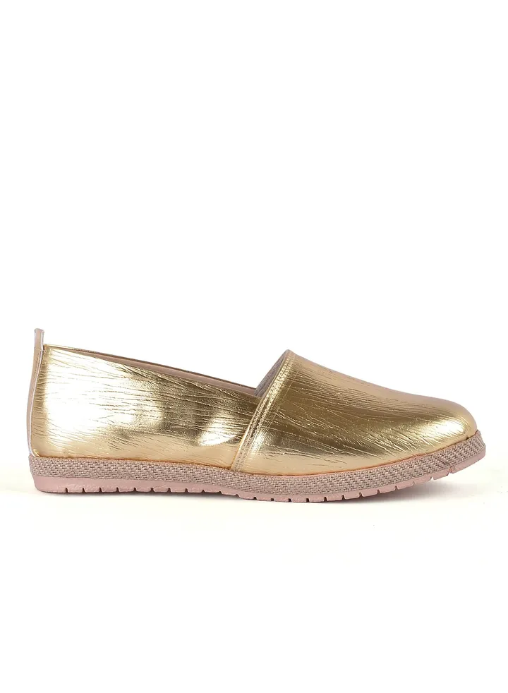 BN-100 Ballerina Flat Leather Color Gold