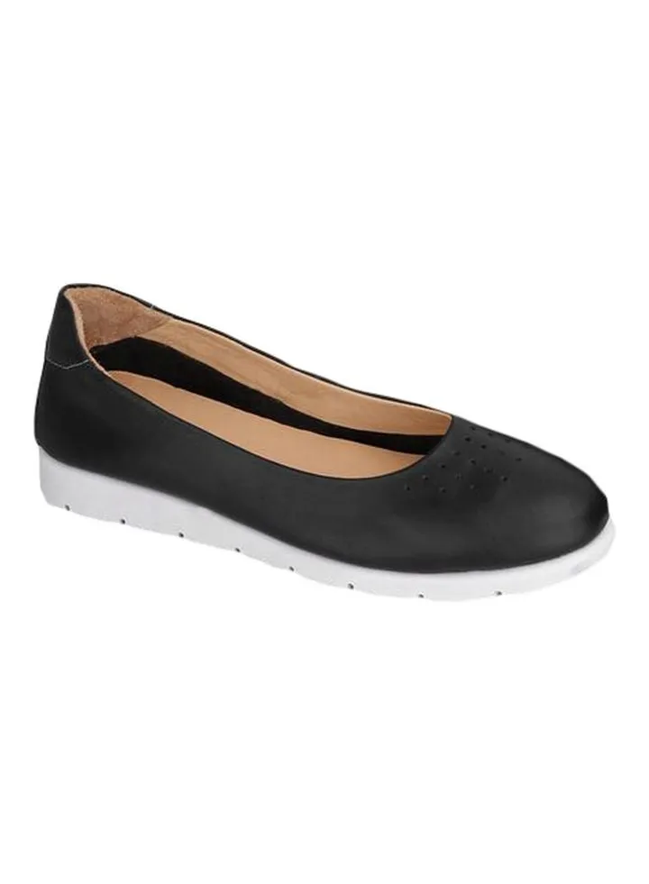 Leather Ballerinas Black