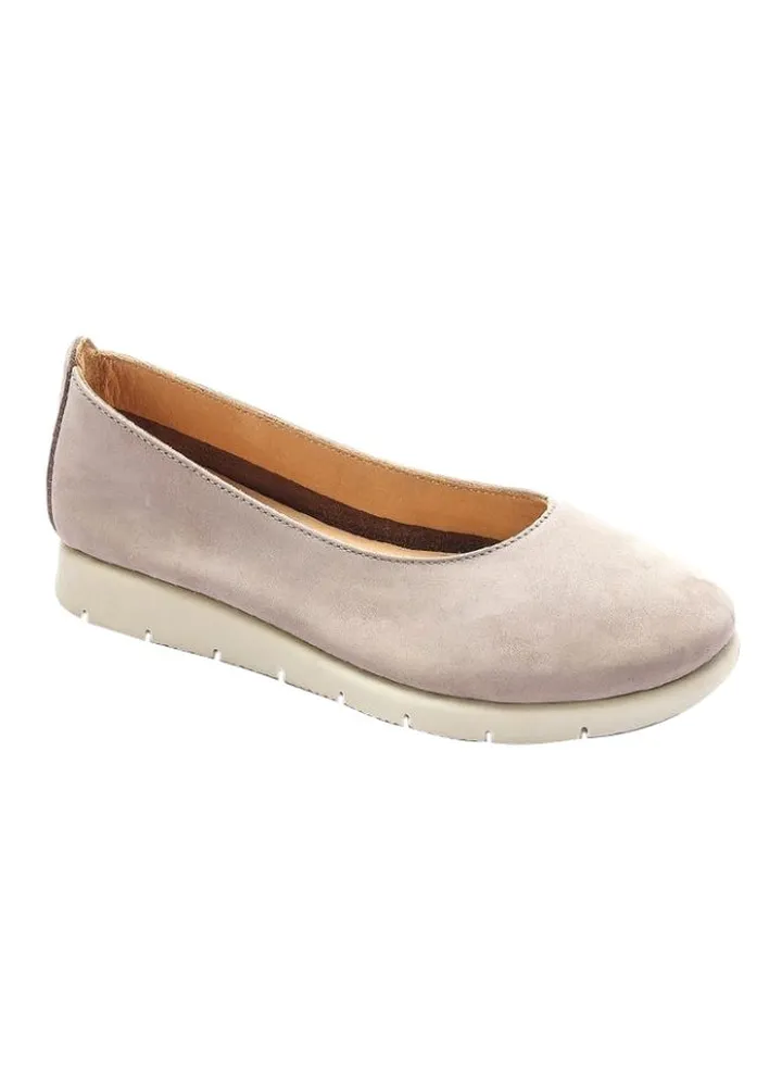 Leather Slip-on Ballerinas Mink
