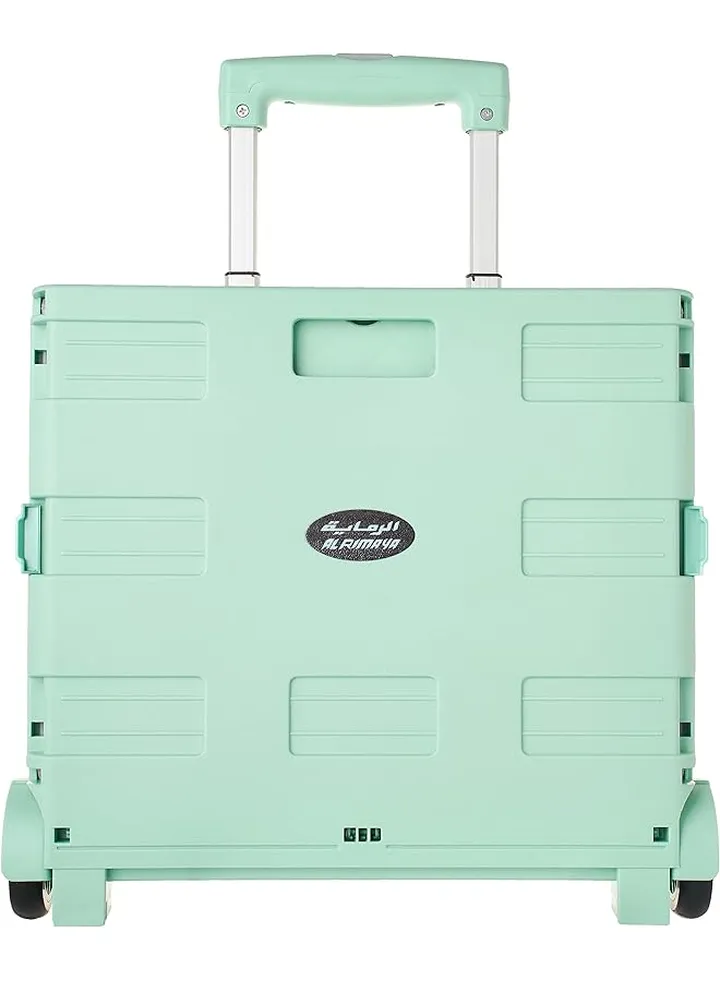 Foldable Shopping Trolley 30 Liters Capacity Green/Grey