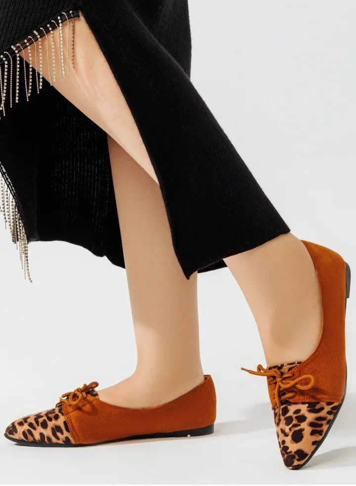 Ballerina Flat Tiger Suede BN-499 - Havan