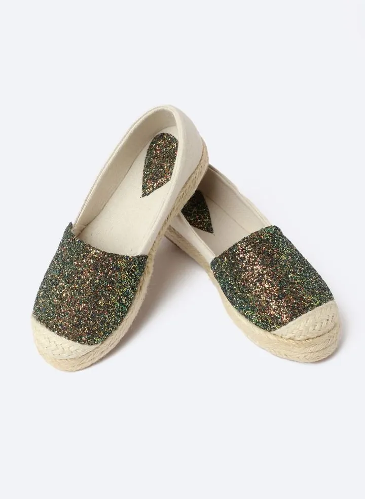 Handmade Esbedreh, Half Leather With Quips Texture And Half Flat Fabric
