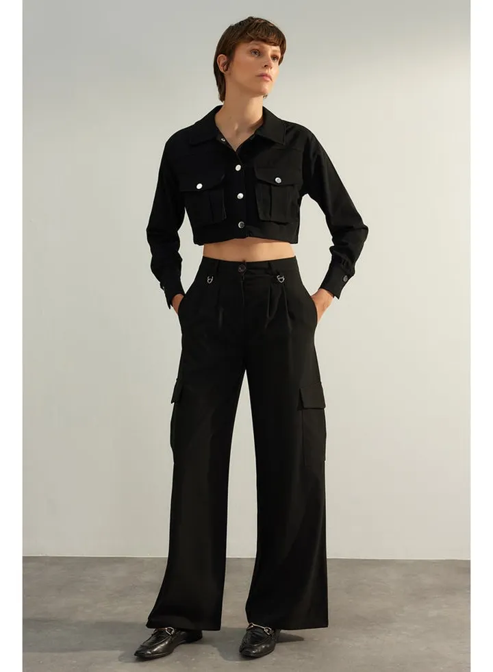 Pants - Black - Cargo