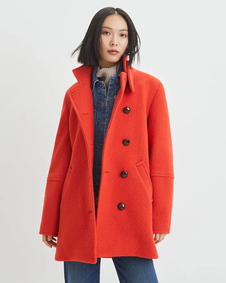 Chapman Wool Coat + Slate Dickey