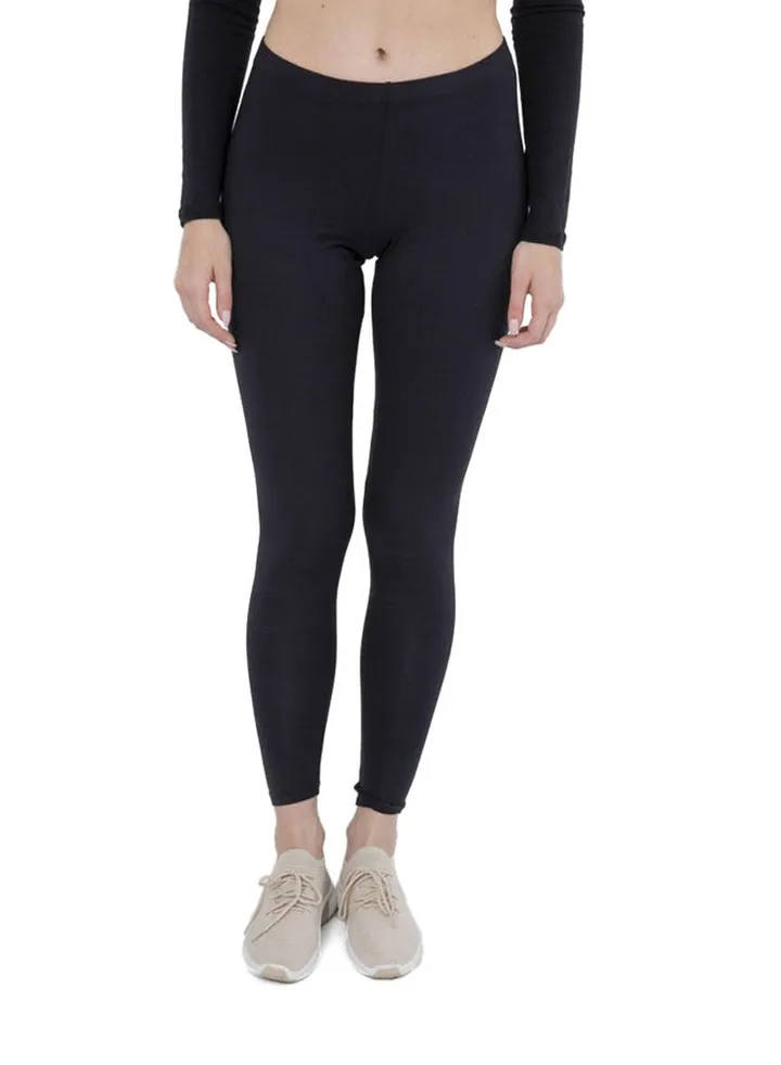 Carina Cotton Slim Legging - black