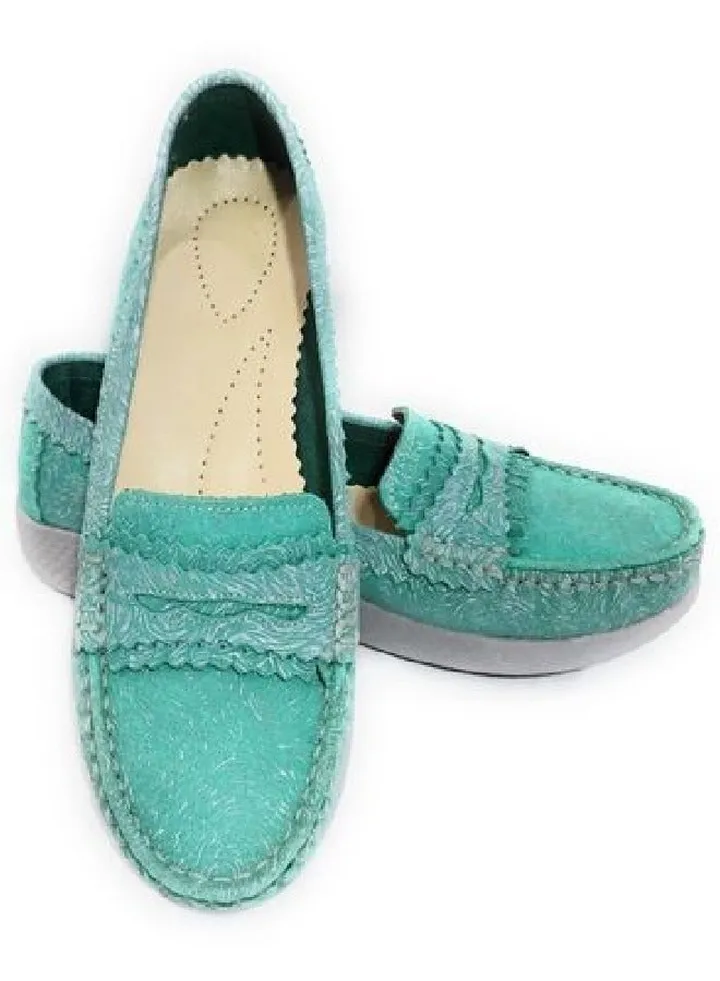 Women`s geniune Leather Shoes 1 cm sole