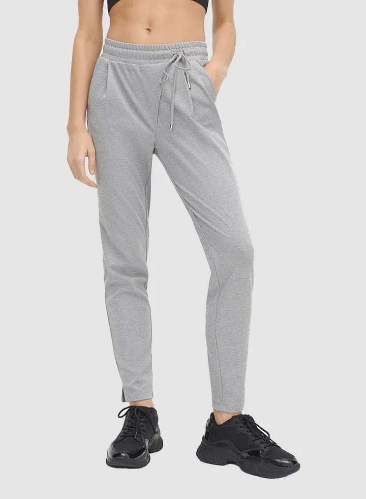 Drawstring Pants Light Grey