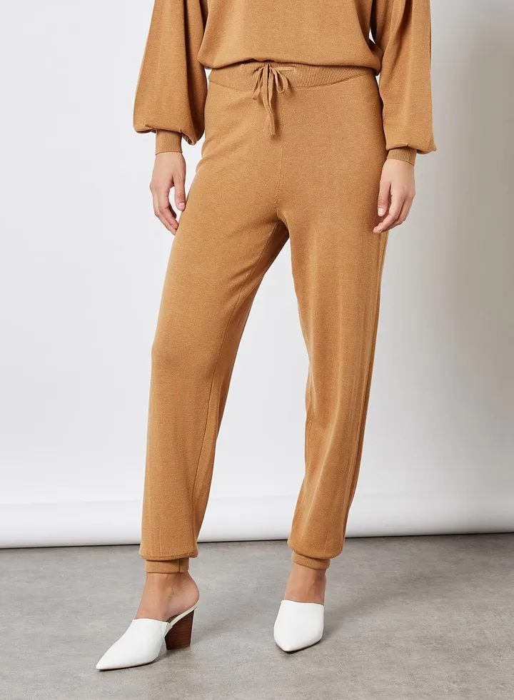 Muri Knit Pants Tobacco Brown