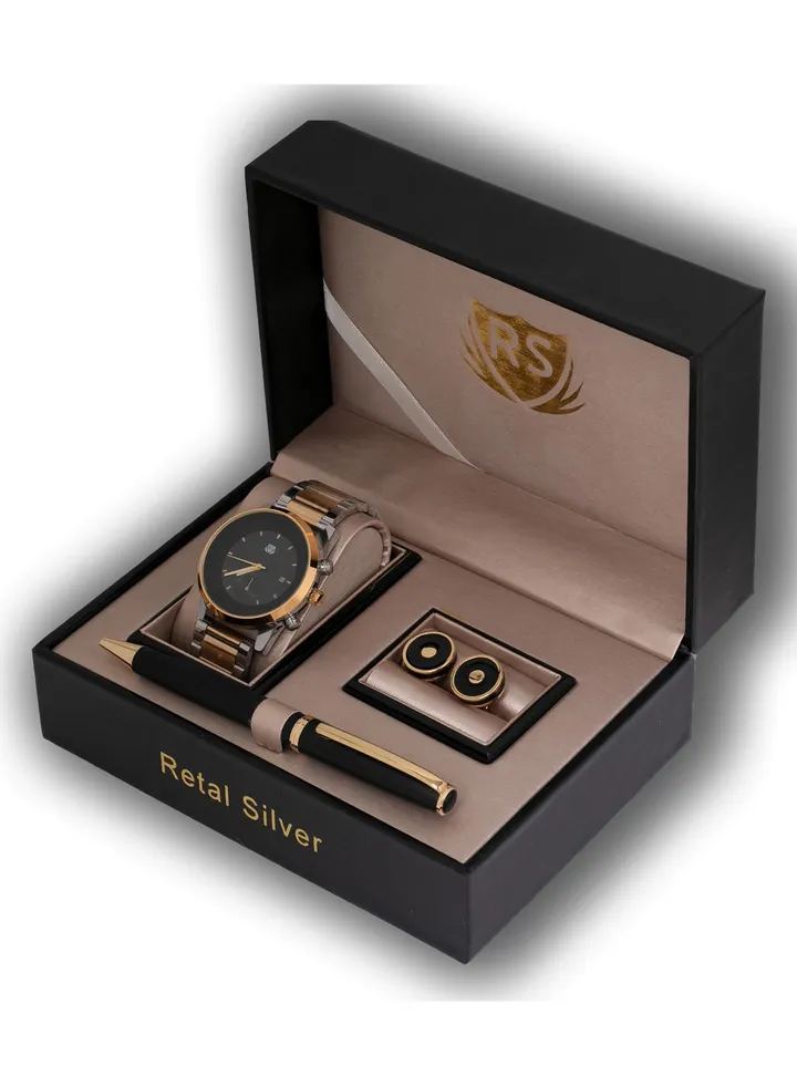 Rs Stainless Steel Quartiz Watch Set