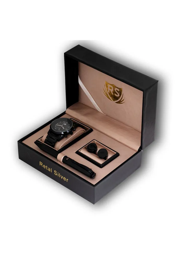 Rs Stainless Steel Quartiz Watch Set