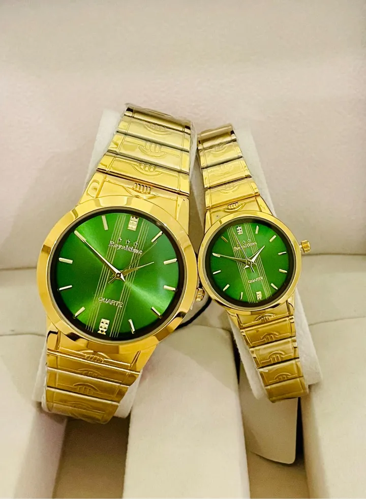couple watches - 2 pcs for men and women - original and waterproof guarantee 100% with beautiful box