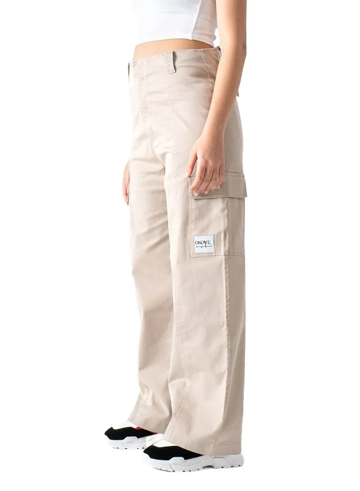 Beige Cargo Pants