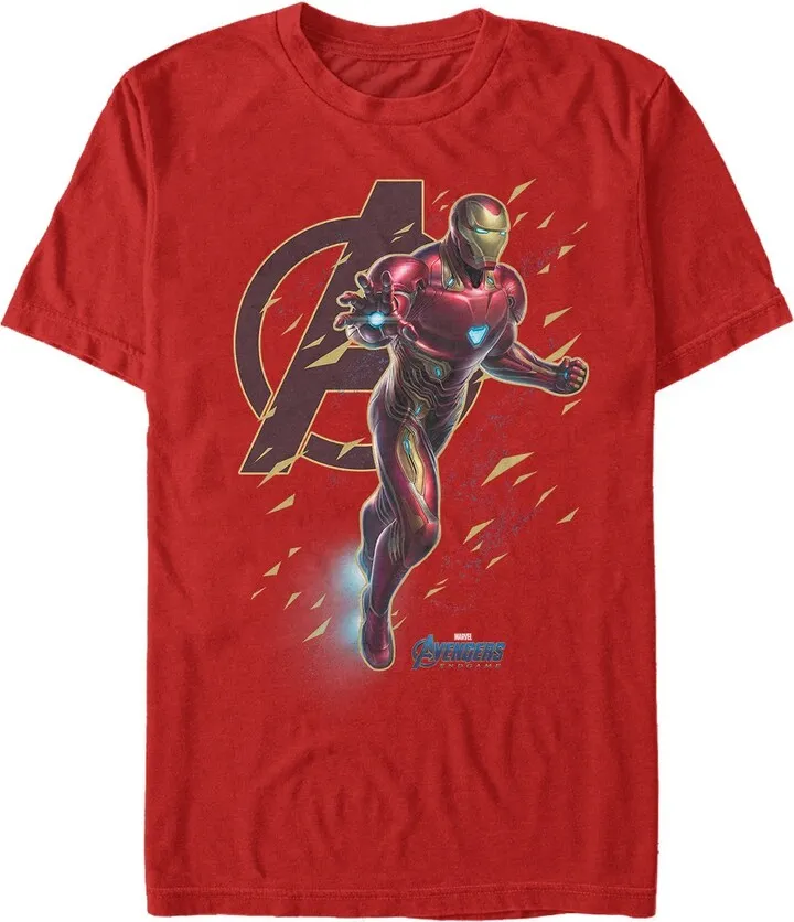 Men's Marvel Avengers: Endgame Iron Man Flight Ready T-Shirt - Red - X Large