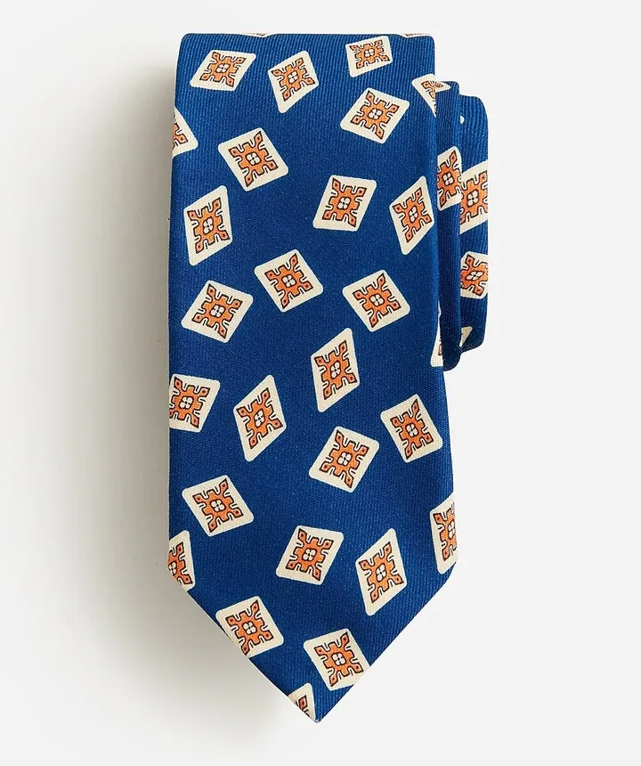 English wool challis tie