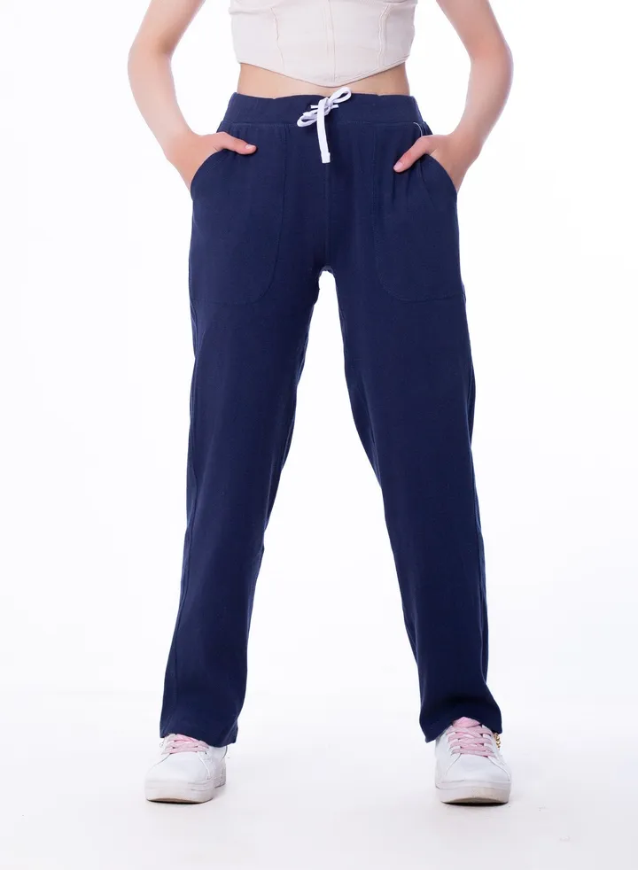 Ribbed cotton trousers