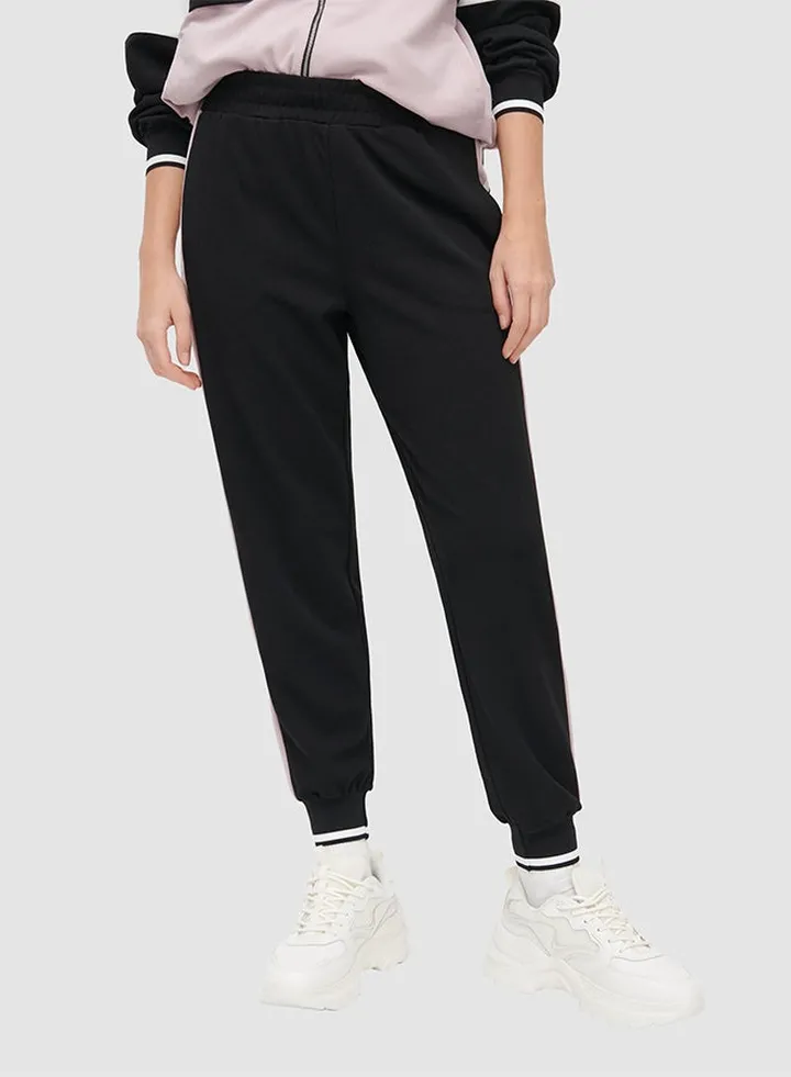 Elasticated Sweatpants Black