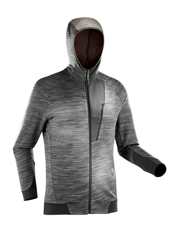 Heater Long Sleeve Fleece Hoodie Grey