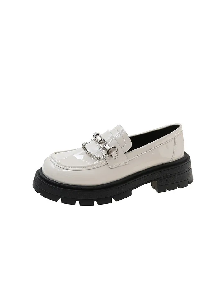 British Style Ladies' Student Small Leather Shoes
