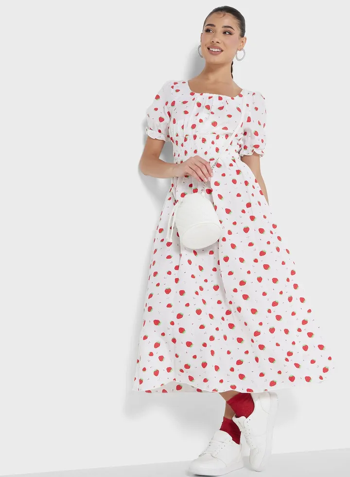 Ditsy Print Dress