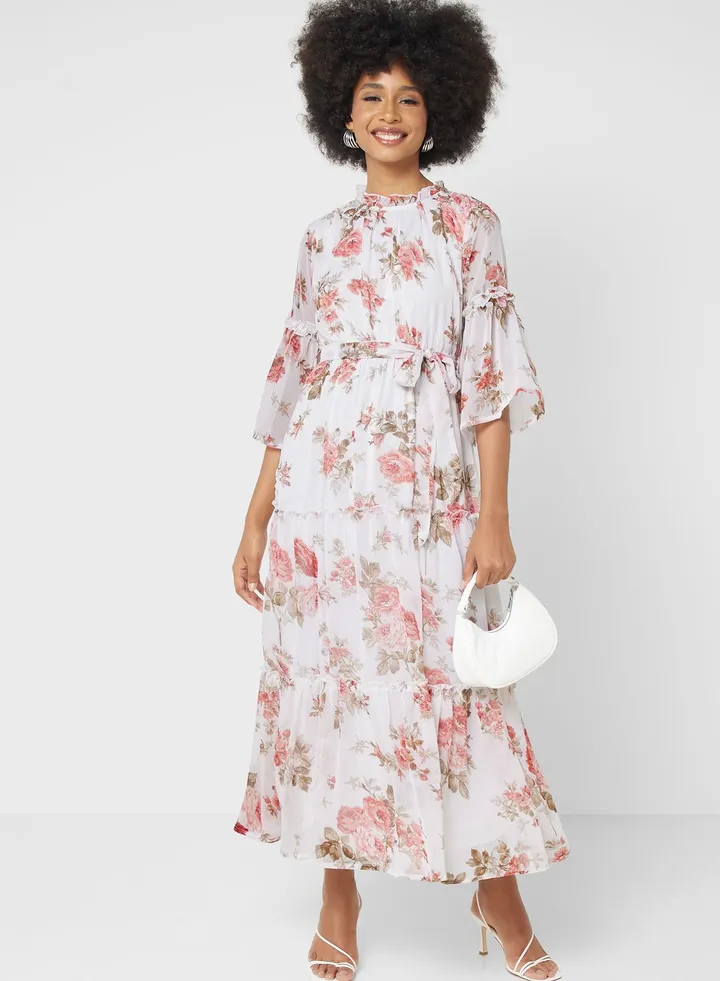 Ditsy Printed Dress