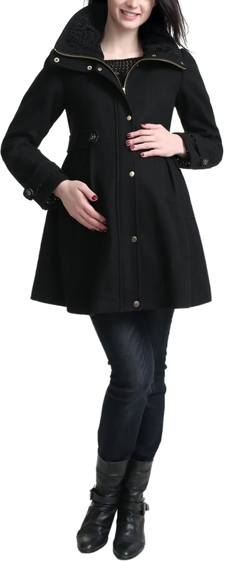 Olivia Wool Blend Maternity Coat