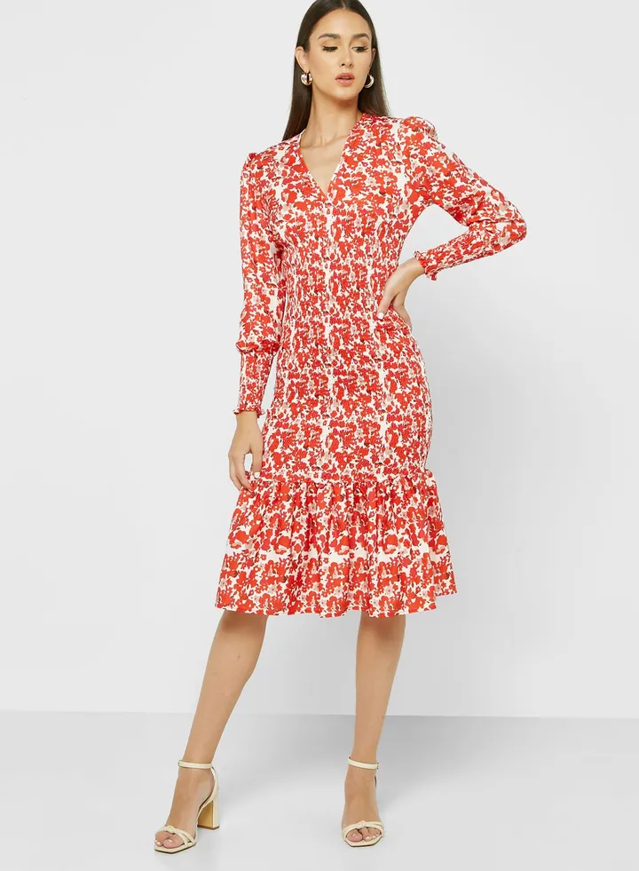 Printed Mermaid Dress