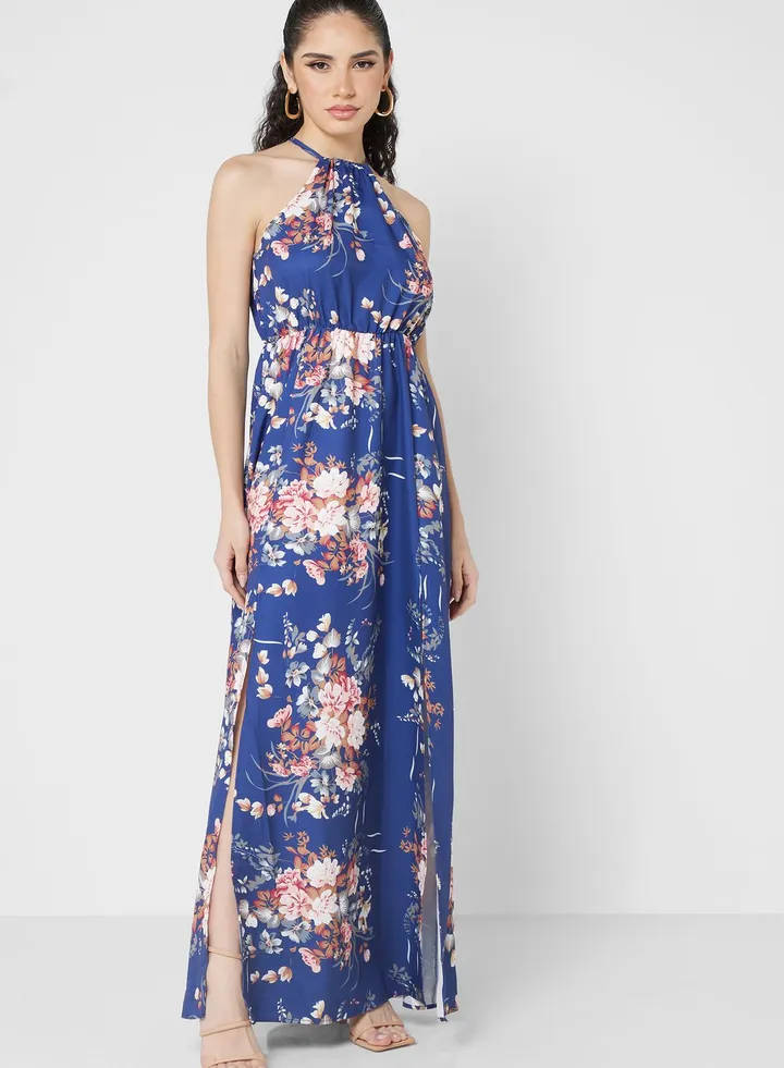 Strappy Printed Dress