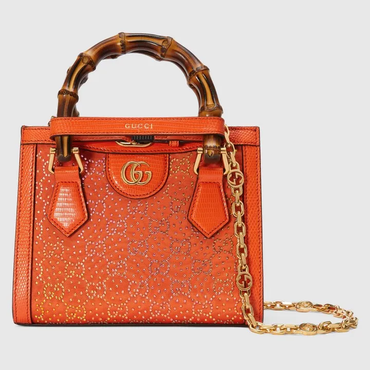 Gucci Diana mini GG crystal tote bag