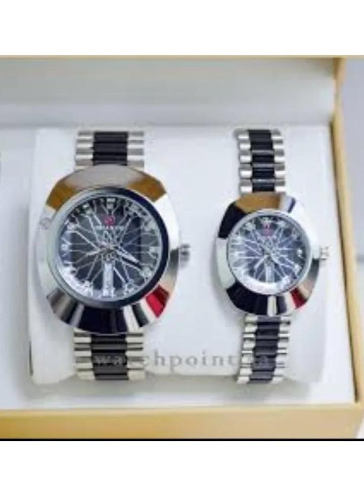 Two Rado watches with analogues and a stainless steel bracelet with day and date
