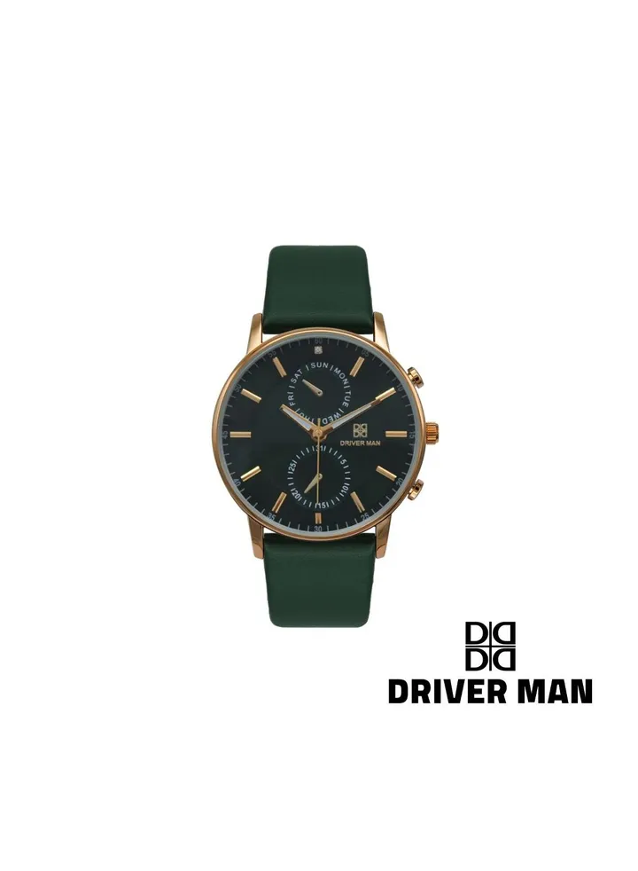 Armani men's leather watch