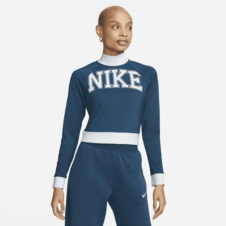Women's Nike Sportswear Team Nike Long-Sleeve Top in Blue