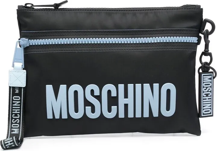 Logo Zipped Clutch