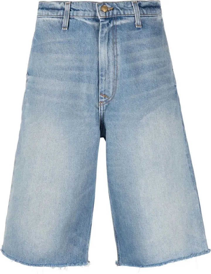 Blue Longline Denim Shorts