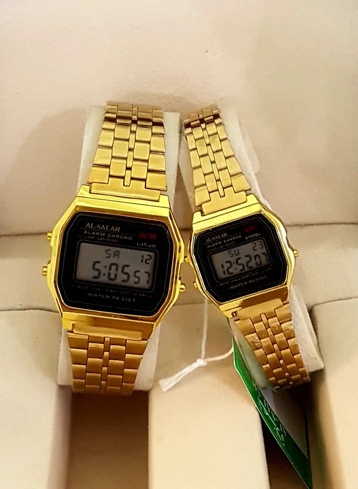 casio alsalah couple watches for man and woman original and waterproof with beautiful box