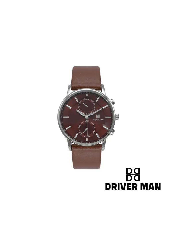 Armani men's leather watch